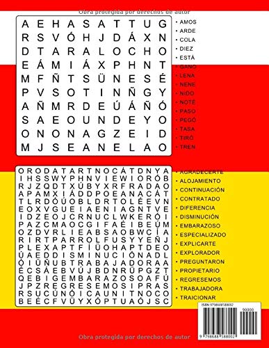 Libro de Sopa de Letras en Español Letra Grande