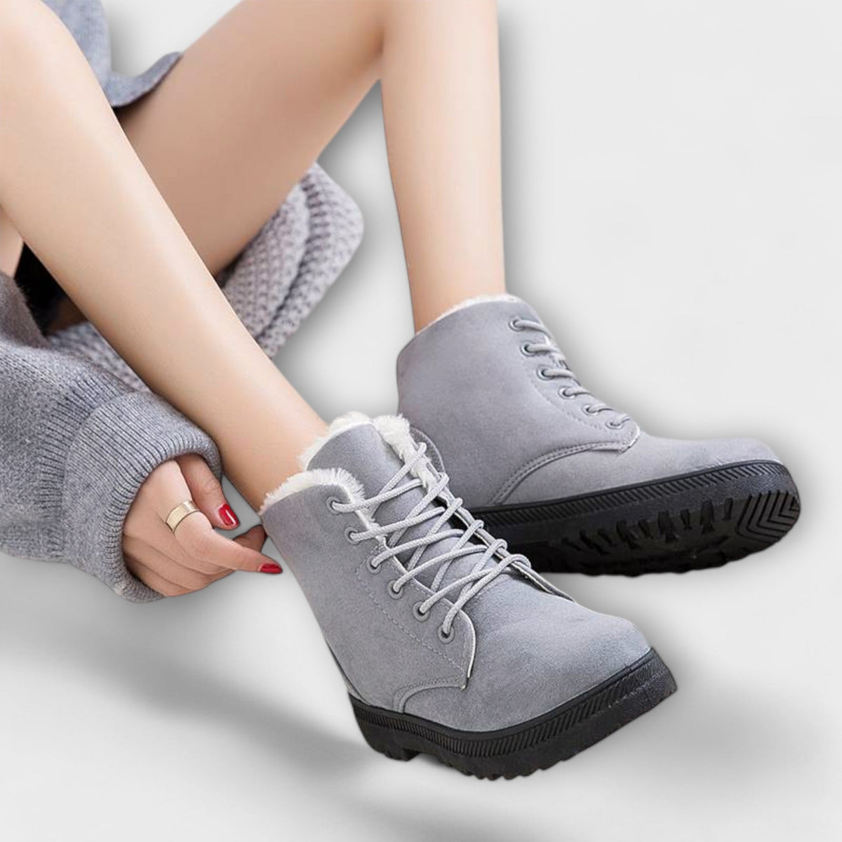 Botas de Invierno con Forro de Peluche para Mujer