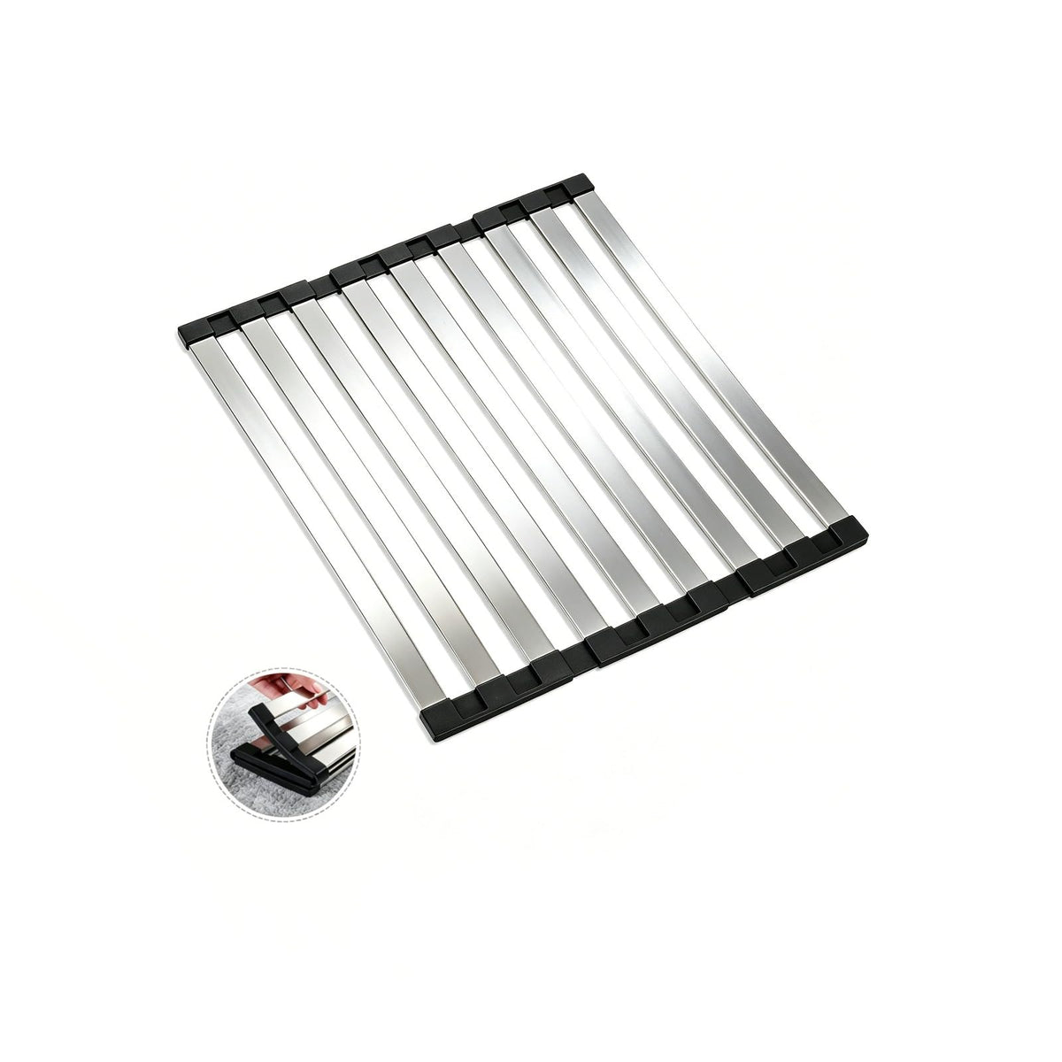 Escurridor de Platos Plegable para Fregadero