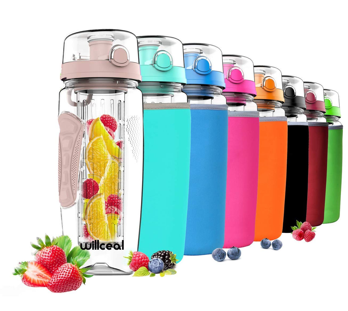 Botella de Agua con Infusor de Frutas