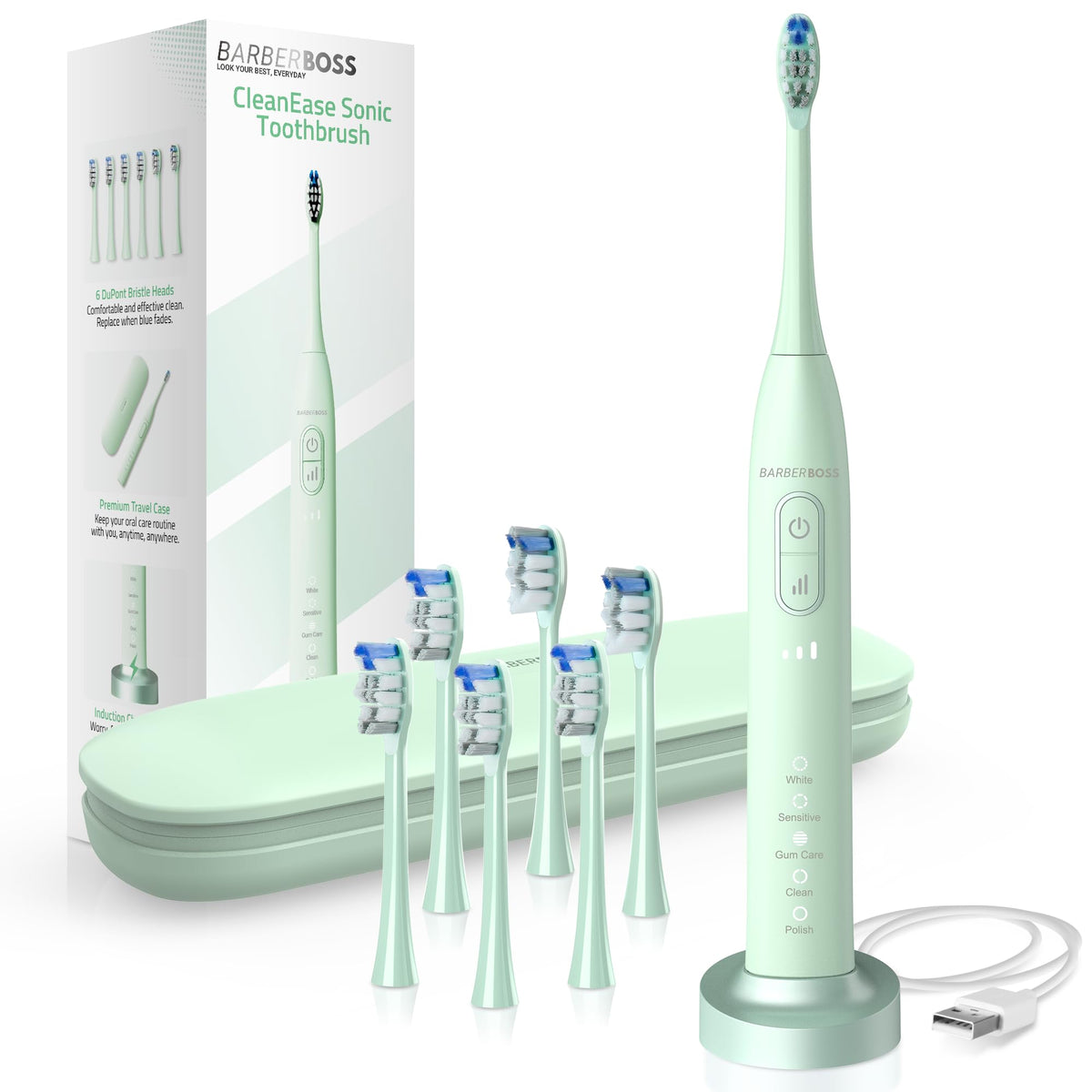 Cepillo de Dientes Eléctrico Sónico Recargable