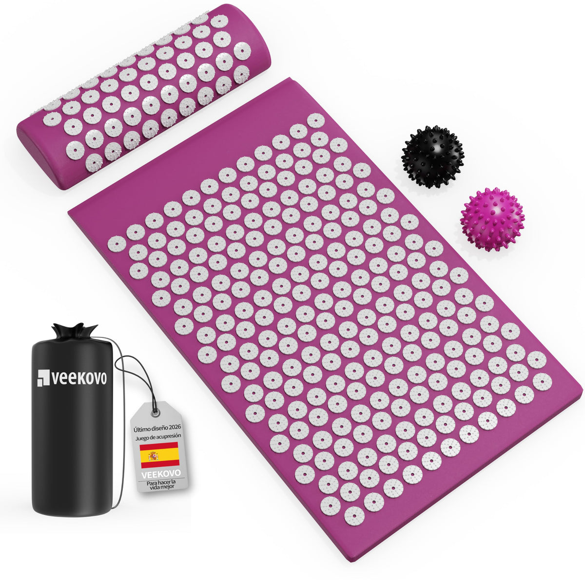 Set de Esterilla de Acupresión con Almohada