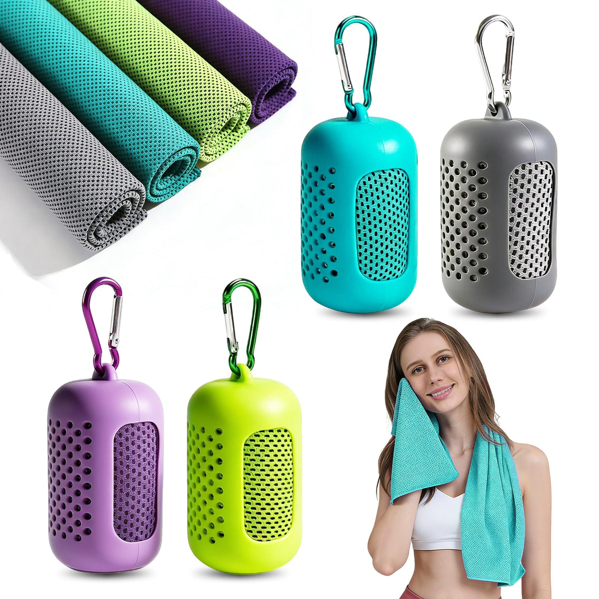 Pack de 4 Toallas Refrescantes Deportivas