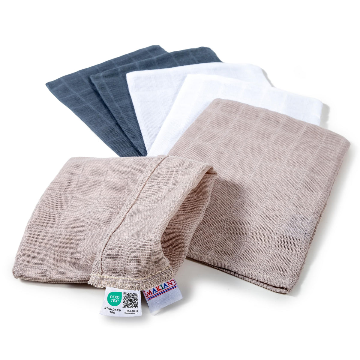 Pack de 6 Manoplas de Baño para Bebé
