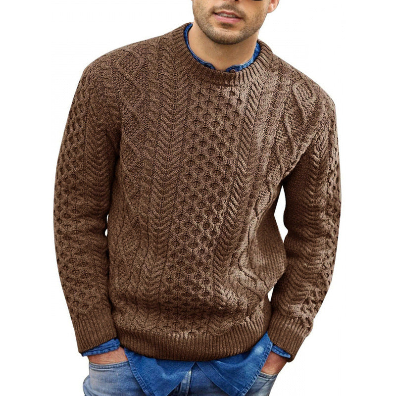 Suéter de Punto Trenzado para Hombre
