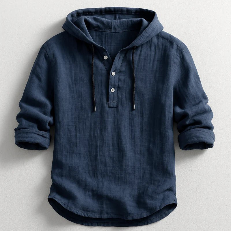 Camiseta con Capucha de Algodón Transpirable para Hombre