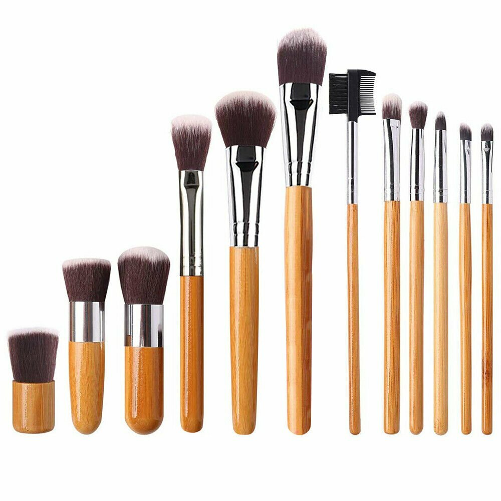 Set de 12 Brochas de Maquillaje Kabuki