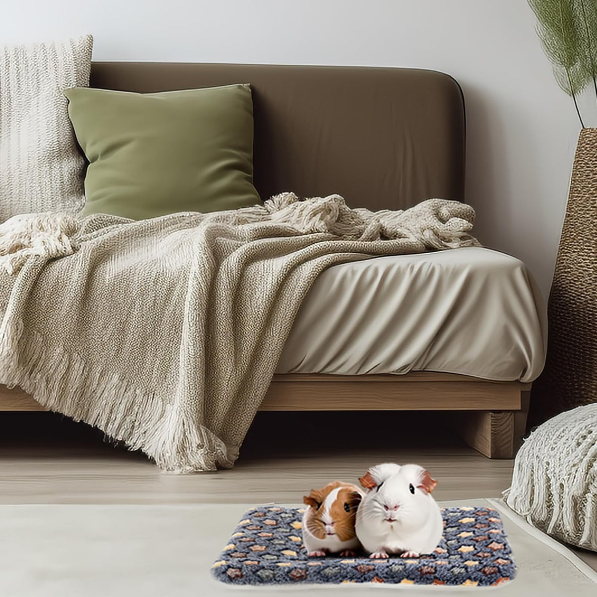 Almohadillas Absorbentes para Jaula de Mascotas Pequeñas (Pack de 2)