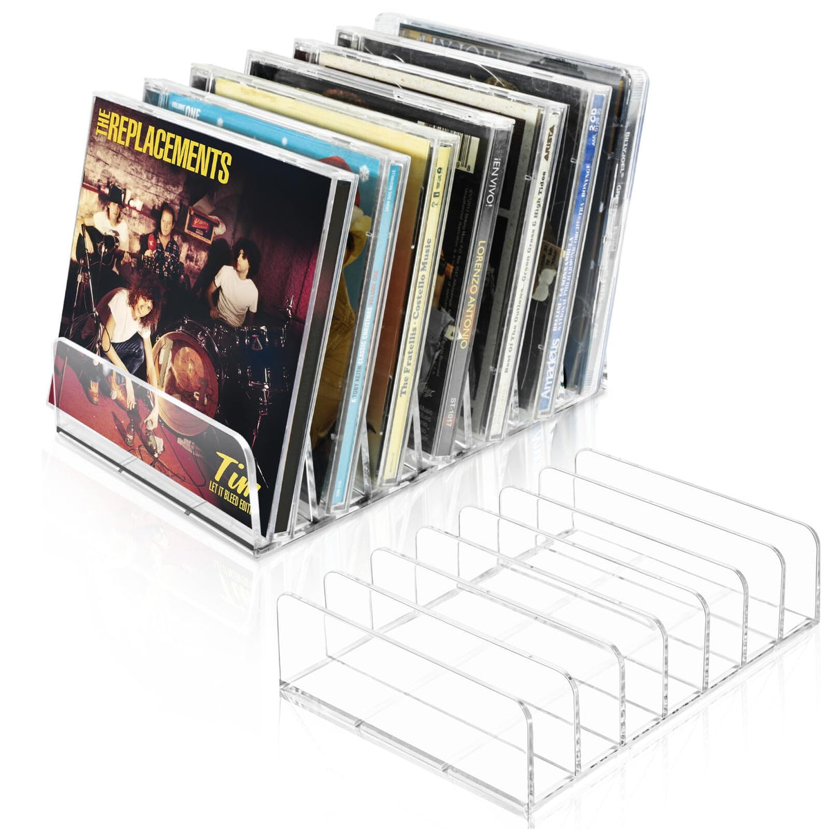 Pack de 2 Soportes de Acrílico para CD/DVD