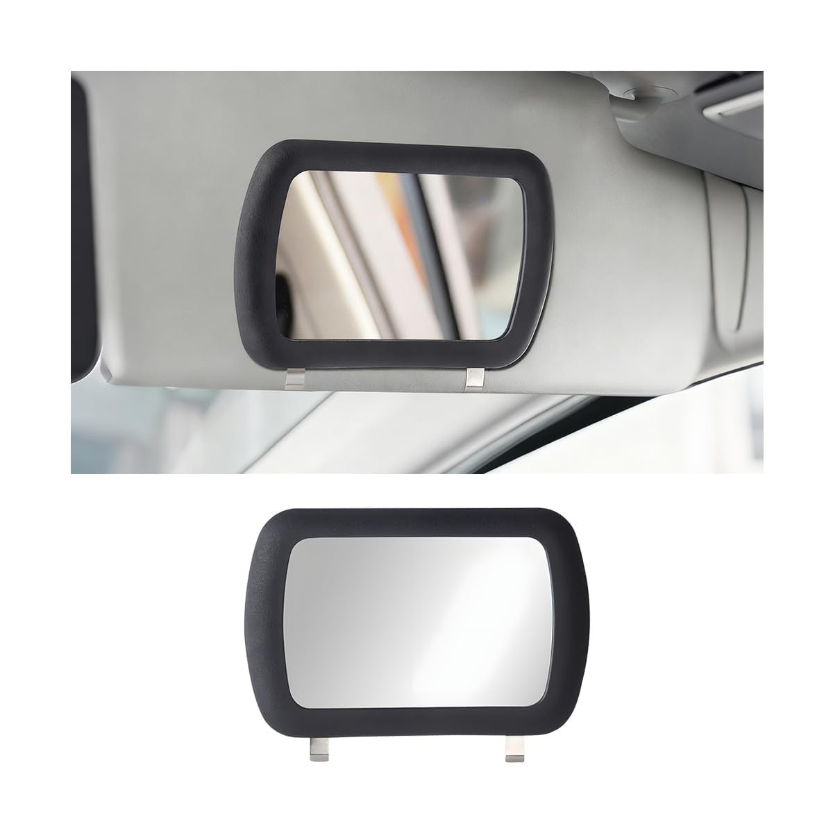 Espejo de Maquillaje con Clip para Visera de Coche