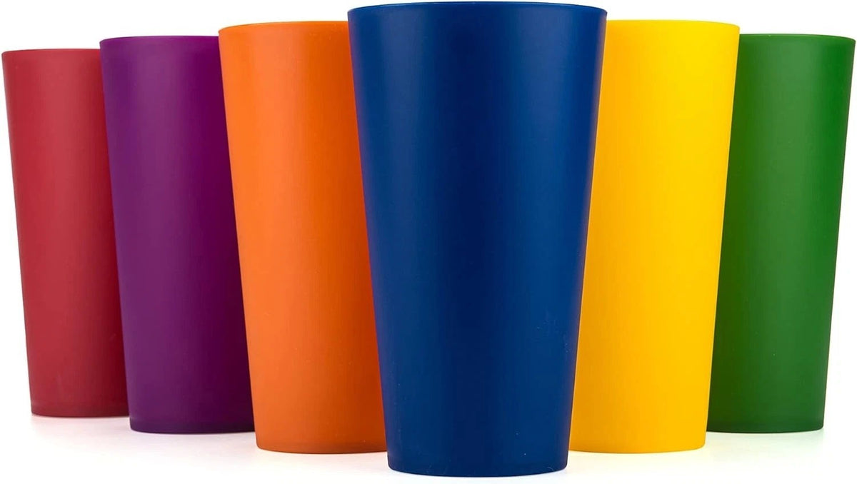 Set de 6 Vasos Plásticos Reutilizables (32oz)