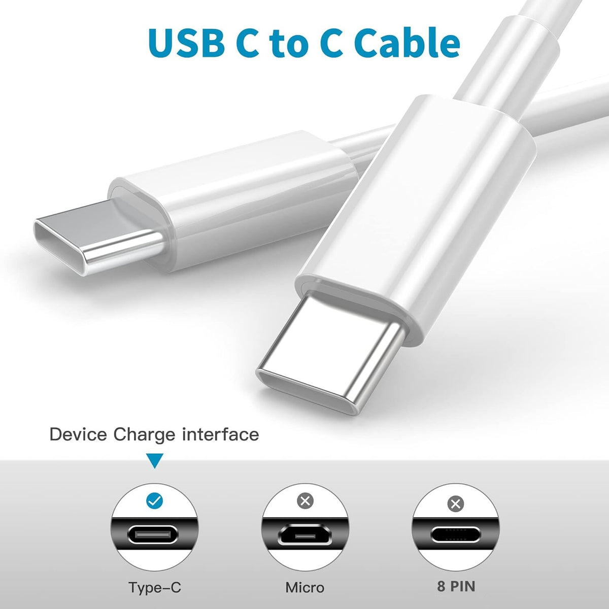 Pack de 3 Cables USB-C de Carga Rápida