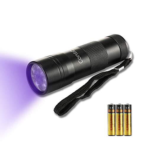Linterna LED UV Detector de Luz Negra