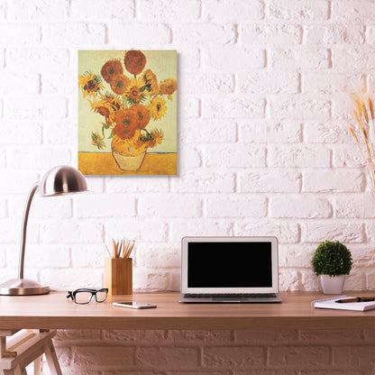 Cuadro Lienzo Decorativo Girasoles Estilo Clasico