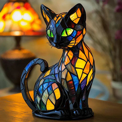 Lámpara Artesanal con Forma de Gato