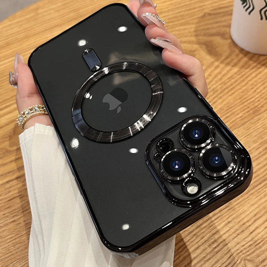 Funda magnética transparente compatible con MagSafe para iPhone