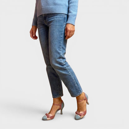 Tacones Elegantes de Cuero para Mujer