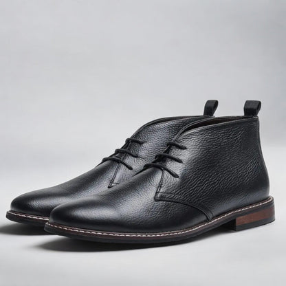 Botas Chukka de Cuero Elegante con Cordones