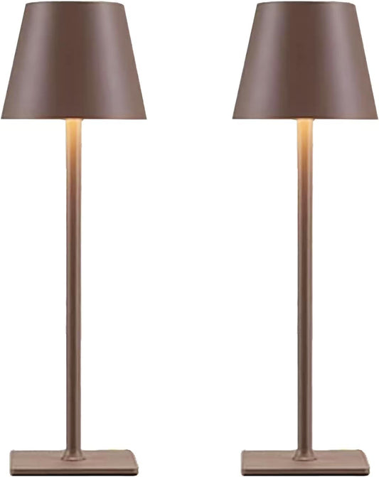 Set de 2 Lamparas de Mesa Recargables Vintage