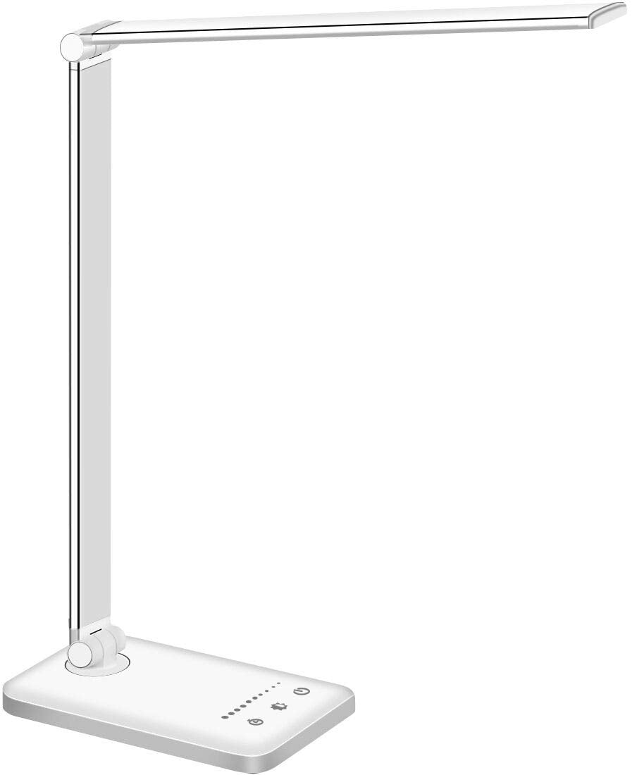 Lámpara LED de Escritorio con Puerto USB y Temporizador