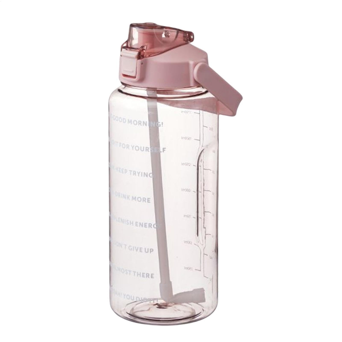 Botella de Agua Motivadora 2L con Marcador de Tiempo