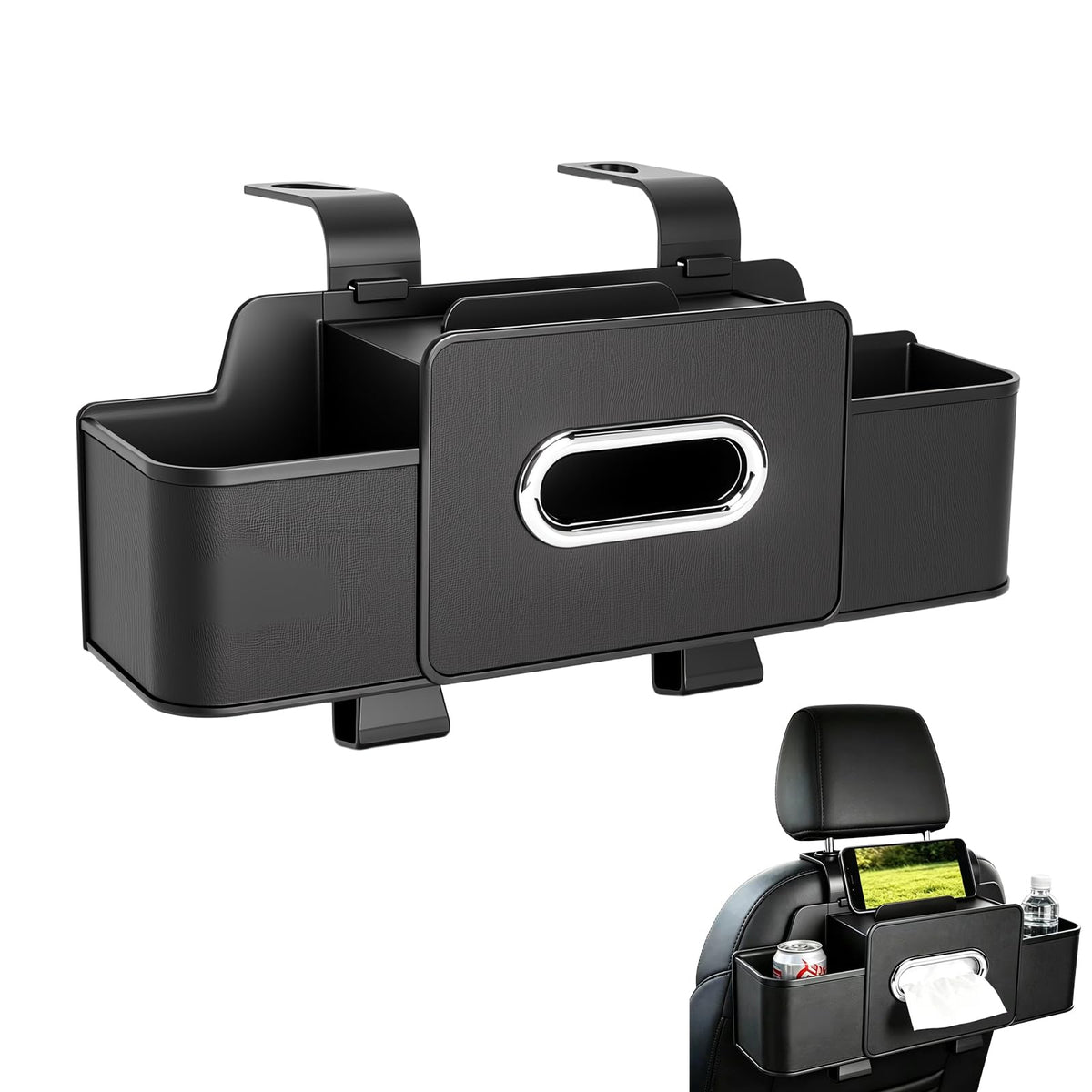 Organizador Multifunción para Asiento Trasero de Coche