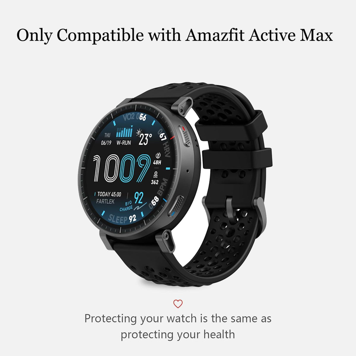 Pack de 4 Fundas con Cristal Templado para Smartwatch