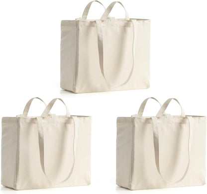 Set de 3 Bolsas de Tela Reutilizables para la Compra