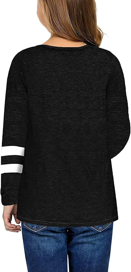 Sudadera Larga Casual de Manga Larga para Niña