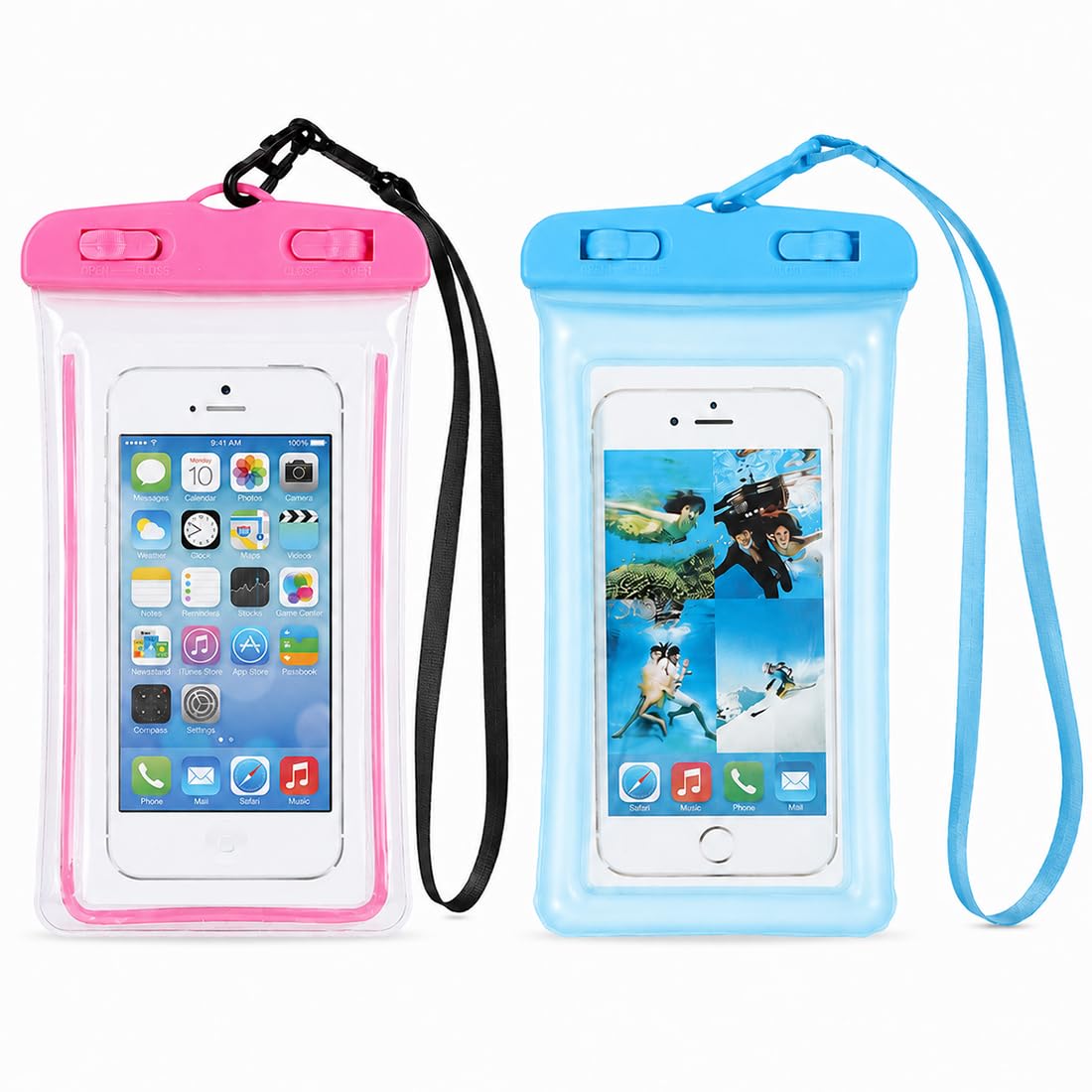 Pack de 2 Fundas Impermeables para Móvil con Cordón