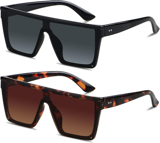 Gafas de Sol Cuadradas Oversize sin Montura