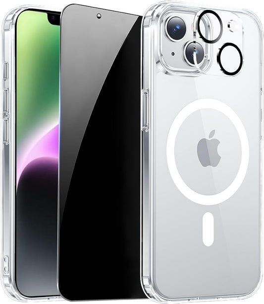 Funda con protector de pantalla de privacidad para iPhone