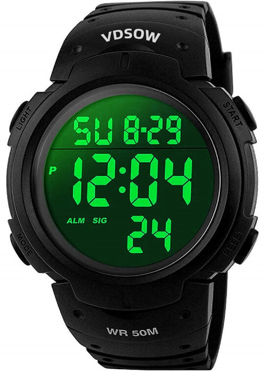 Reloj Deportivo Digital con Retroiluminación LED