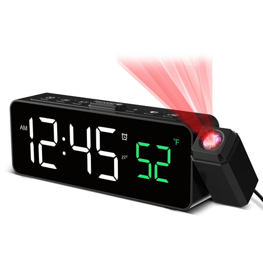 Despertador Digital con Proyección de Techo