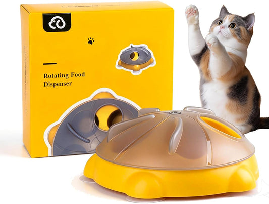 Comedero Interactivo Giratorio 360° para Gatos