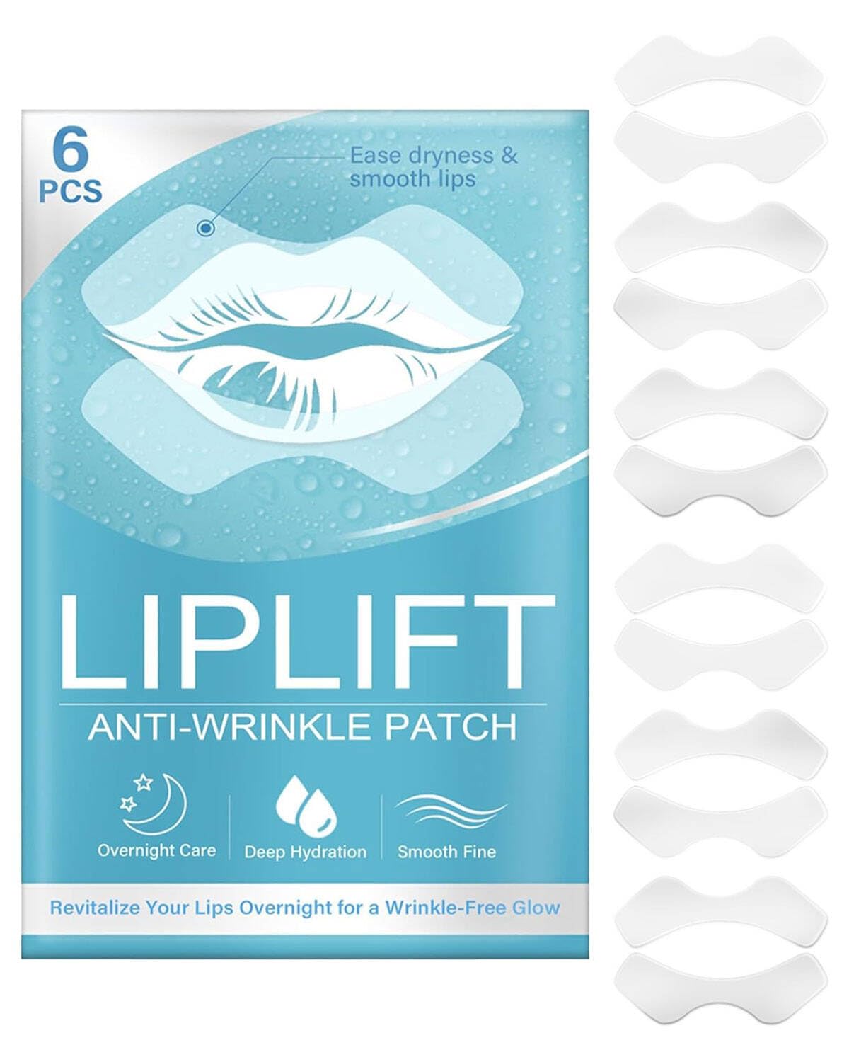 Set de 6 Parches Labiales de Colágeno