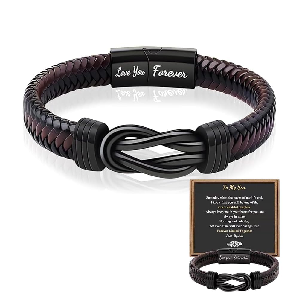 Pulsera de Cuero Trenzado para Hombre