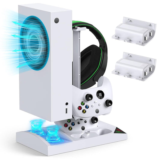 Soporte refrigerante y base de carga para mando Xbox Series S