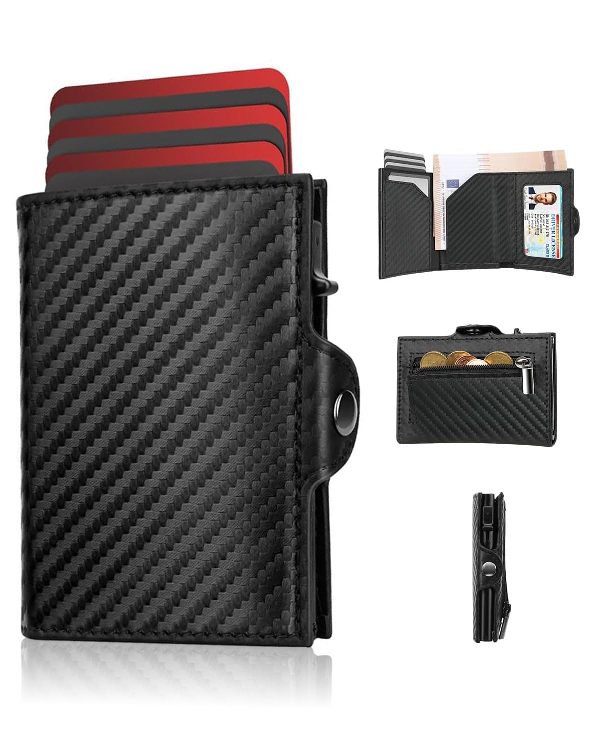 Cartera con Expulsión Automática de Tarjetas
