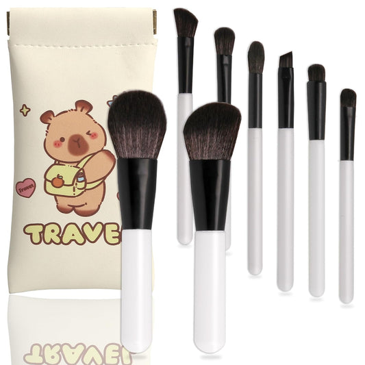Set de 8 Brochas de Maquillaje de Viaje para Principiantes