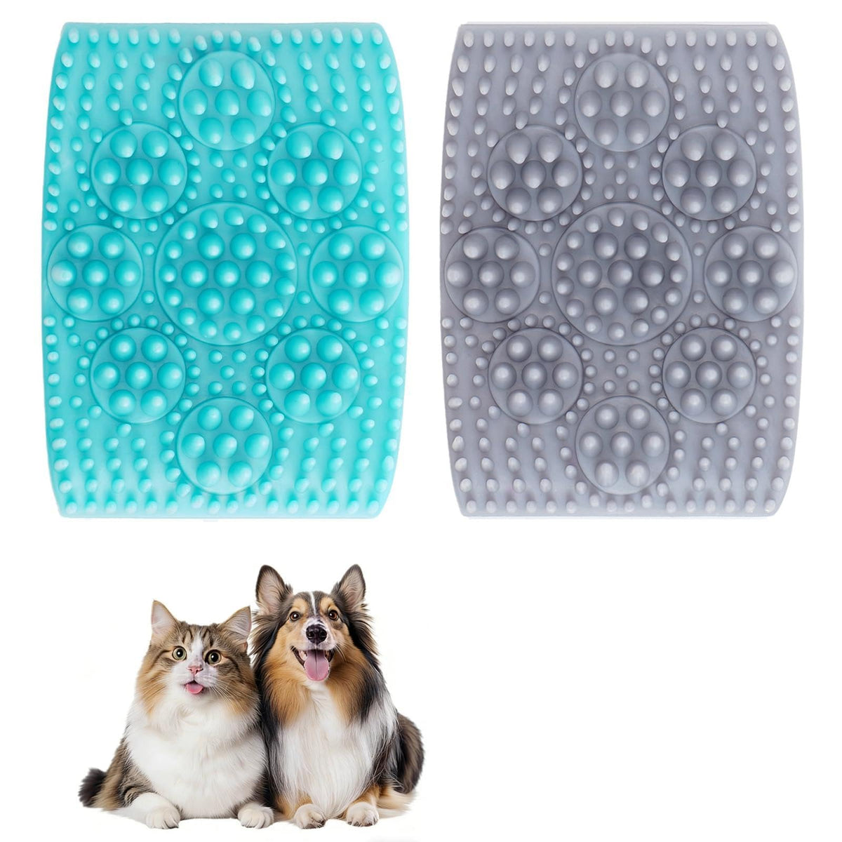 Set de 2 Cepillos de Baño para Perros y Gatos