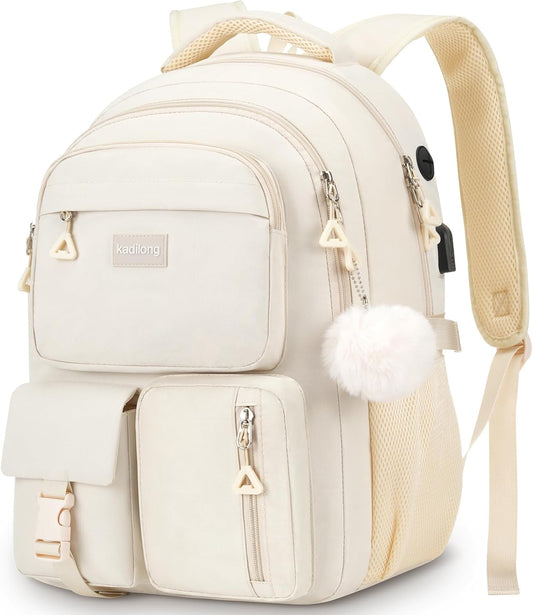 Mochila Escolar para Ninas con Compartimento para Portatil
