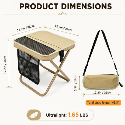 Taburete Plegable Ultraligero para Exterior
