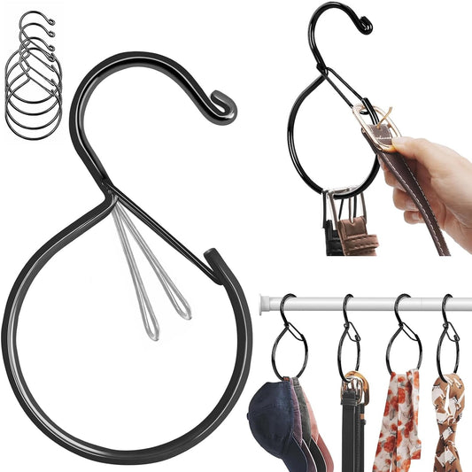 Pack de 4 Perchas Organizadoras de Cinturones y Corbatas