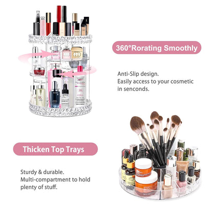 Organizador de Maquillaje Giratorio 360Â°