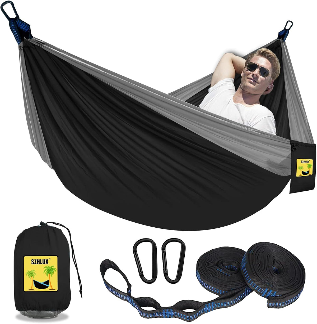Hamaca doble portátil de camping