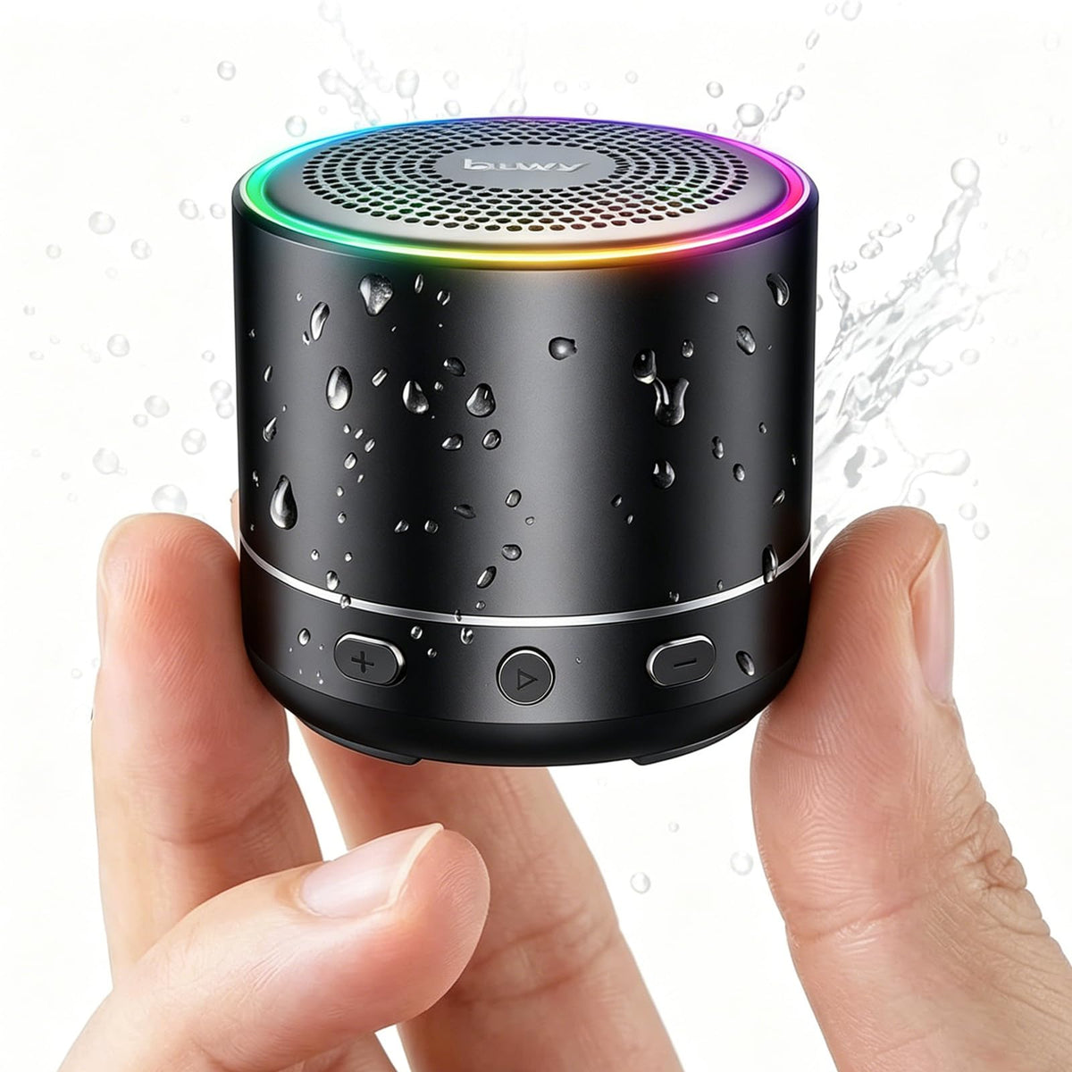 Mini Altavoz Bluetooth Impermeable con Luces RGB