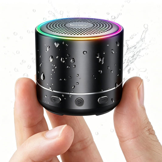 Mini Altavoz Bluetooth Impermeable con Luces RGB