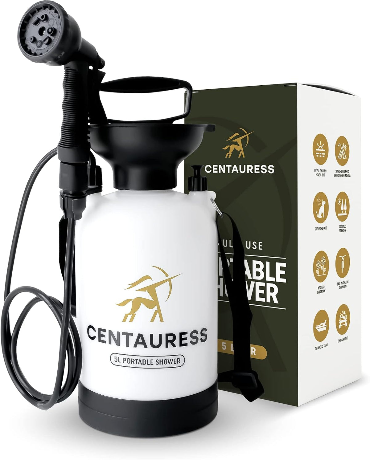 Kit de ducha portátil para camping