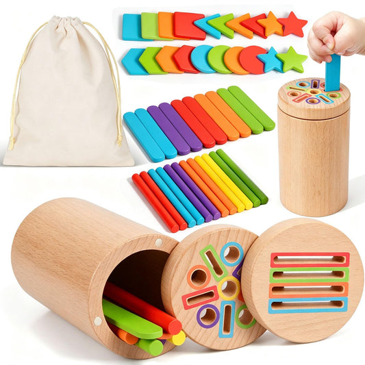 Juguete Montessori Clasificador de Formas y Colores